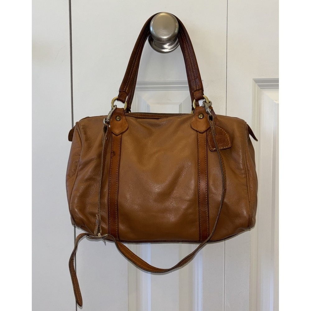 Glaser Designs VTG 12" Custom Satchel Day Bag Leather Handmade In San Francisco